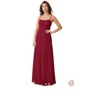 Azazie Nayla bridesmaid dress in Burgundy